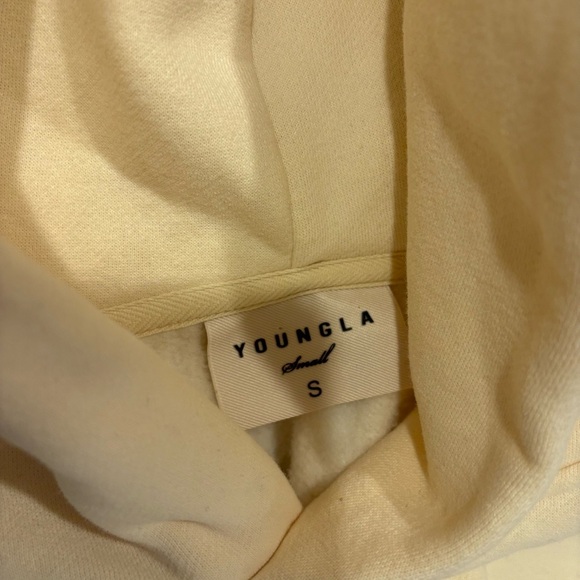 YoungLA Global Meltdown Creme size Small Hoodie - Cozy Trendy - Picture 6 of 6
